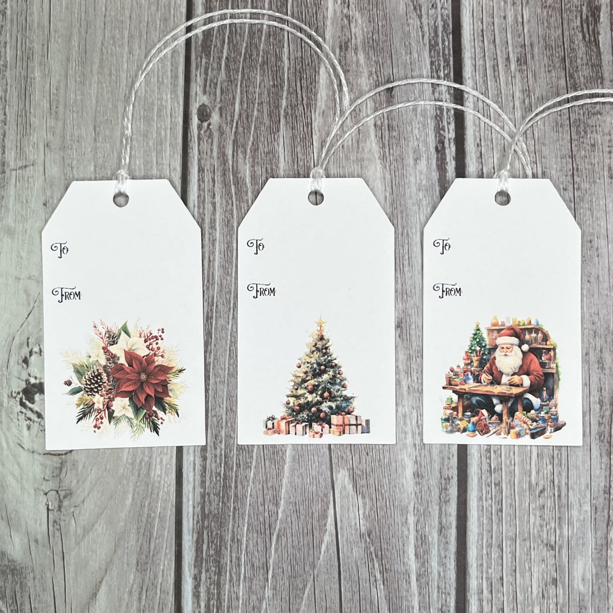 Chalkboard Christmas Gift Tags. Rustic Gift Tags. Gift Tags for