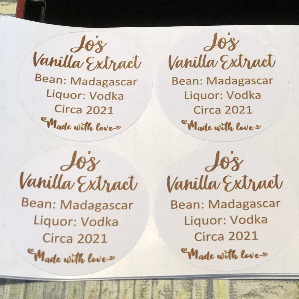 Custom Vanilla Extract Labels – Anchor Designs & More