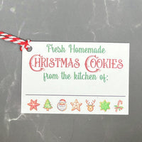 Homemade Christmas Treat Tags - Set of 8
