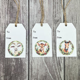 Country Christmas Gift Tags - Set of 18