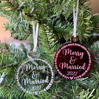 Merry & Married Ornament