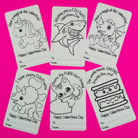 Valentine Coloring Cards