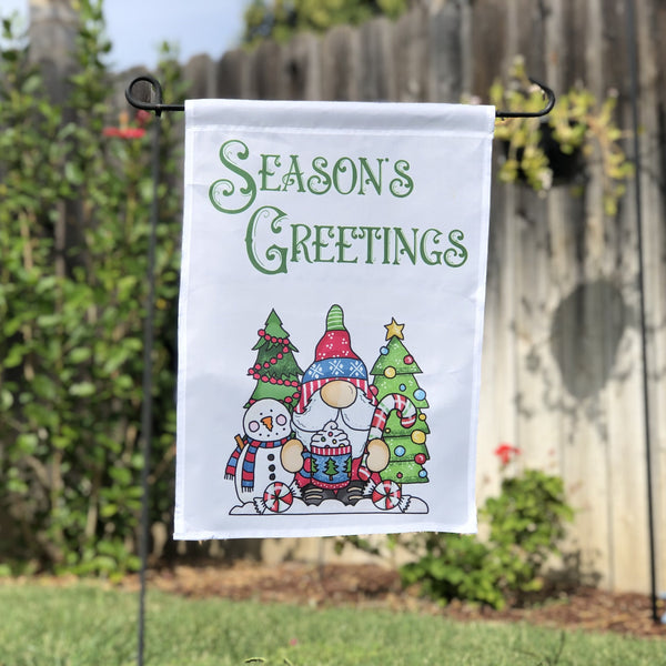 Season's Greetings Garden Flag