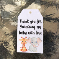 Baby Shower Favor Tags - Set of 10