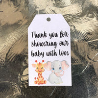 Baby Shower Favor Tags - Set of 10