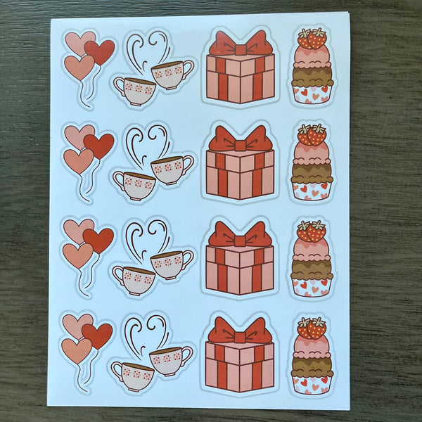 Valentine's Treats Stickers
