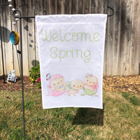 Welcome Spring Garden Flag